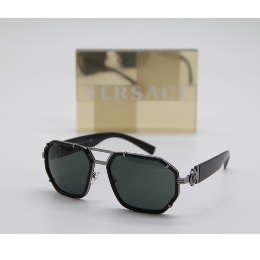 NEW VERSACE VE2228 1001/71 SUNGLASSES VERSACE VE 2228 - Picture 2 of 11